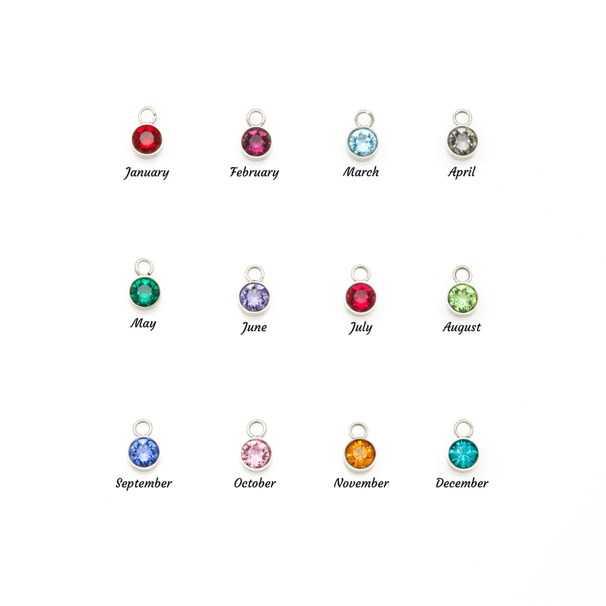 The Everly Name & Birthstone Necklace