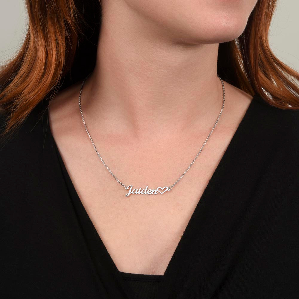 The Forever Name Heart Necklace