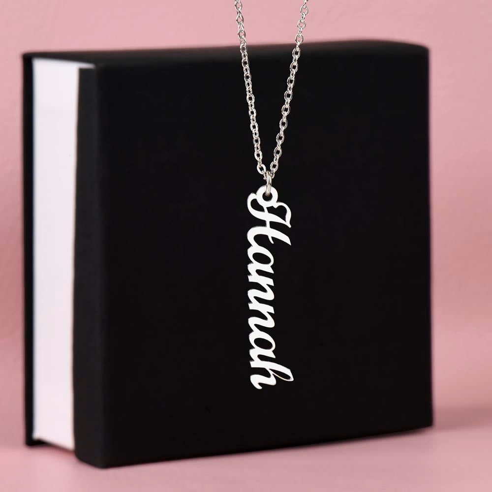 The Signature Vertical Name Necklace
