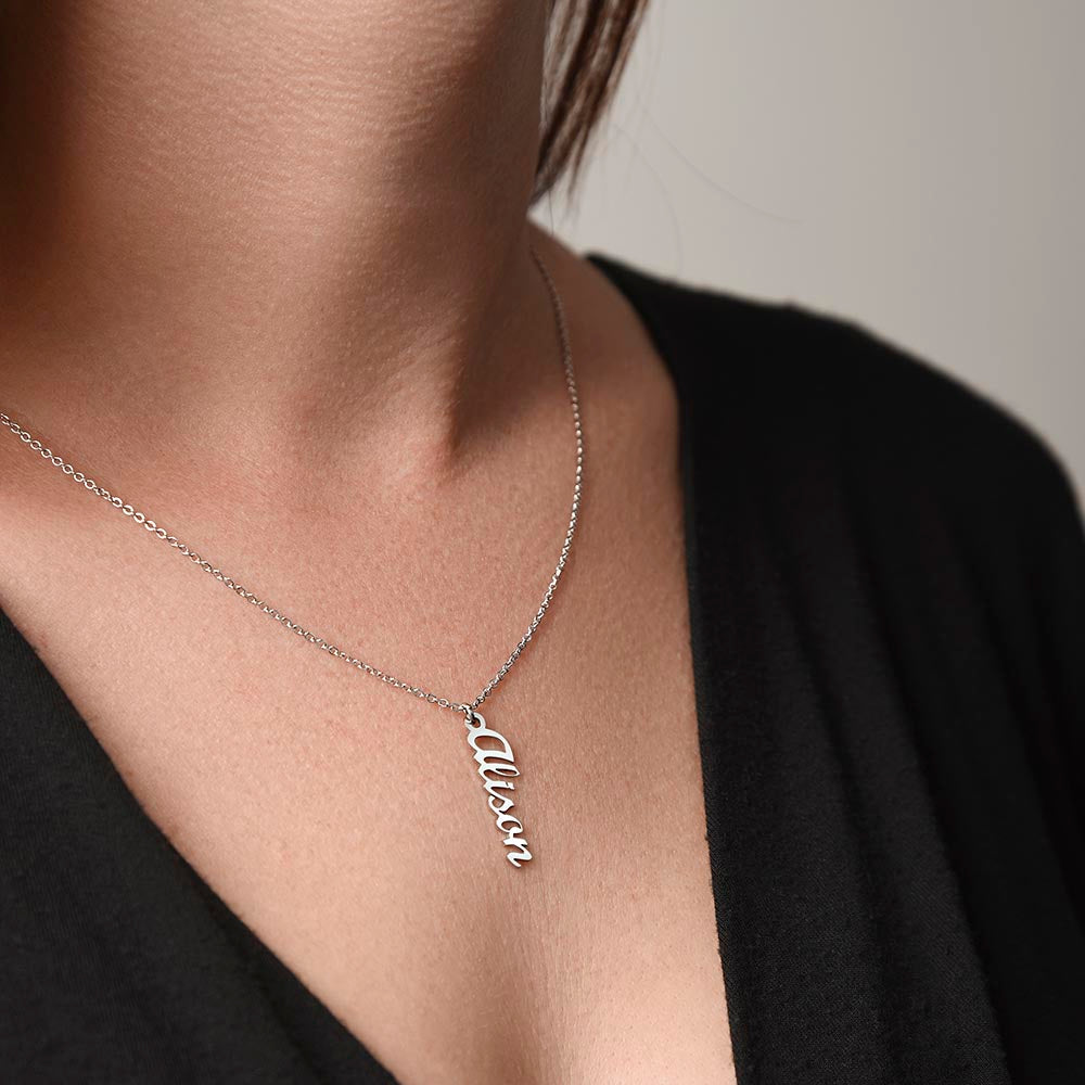 The Signature Vertical Name Necklace