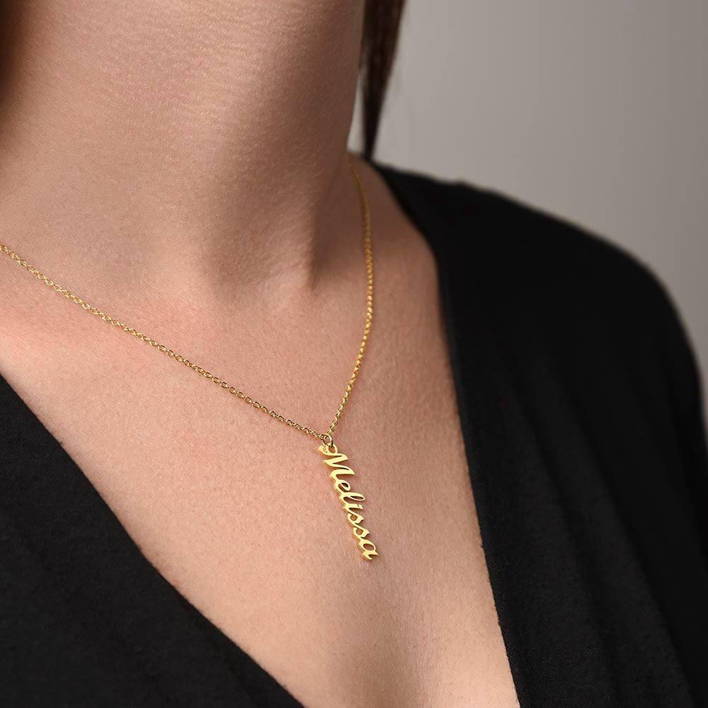 The Signature Vertical Name Necklace