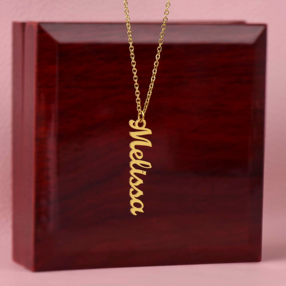 The Signature Vertical Name Necklace