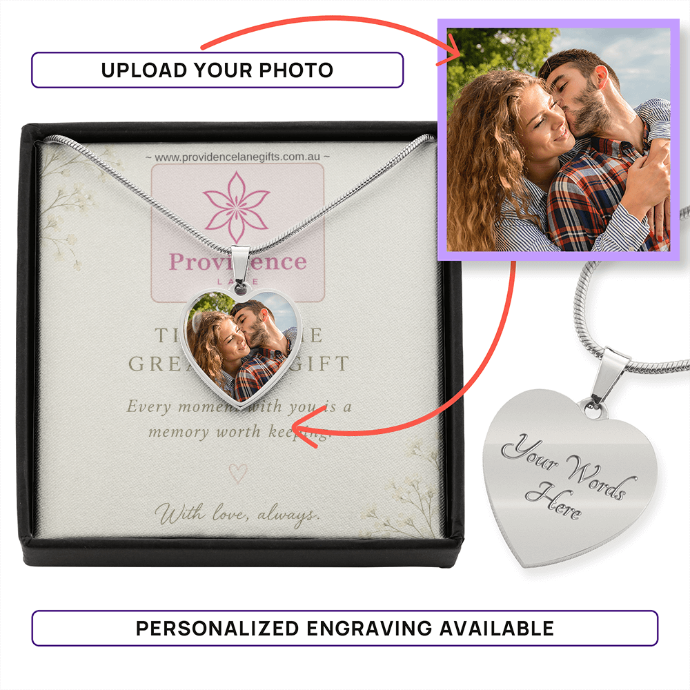 Forever Heart Photo Necklace