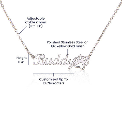 The Beloved Paw Necklace